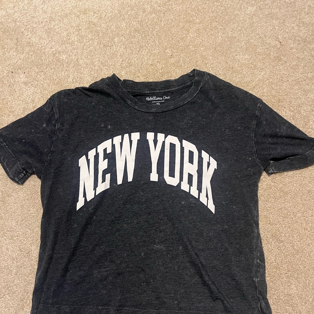 Rebellious One Dark Gray Graphic Tee